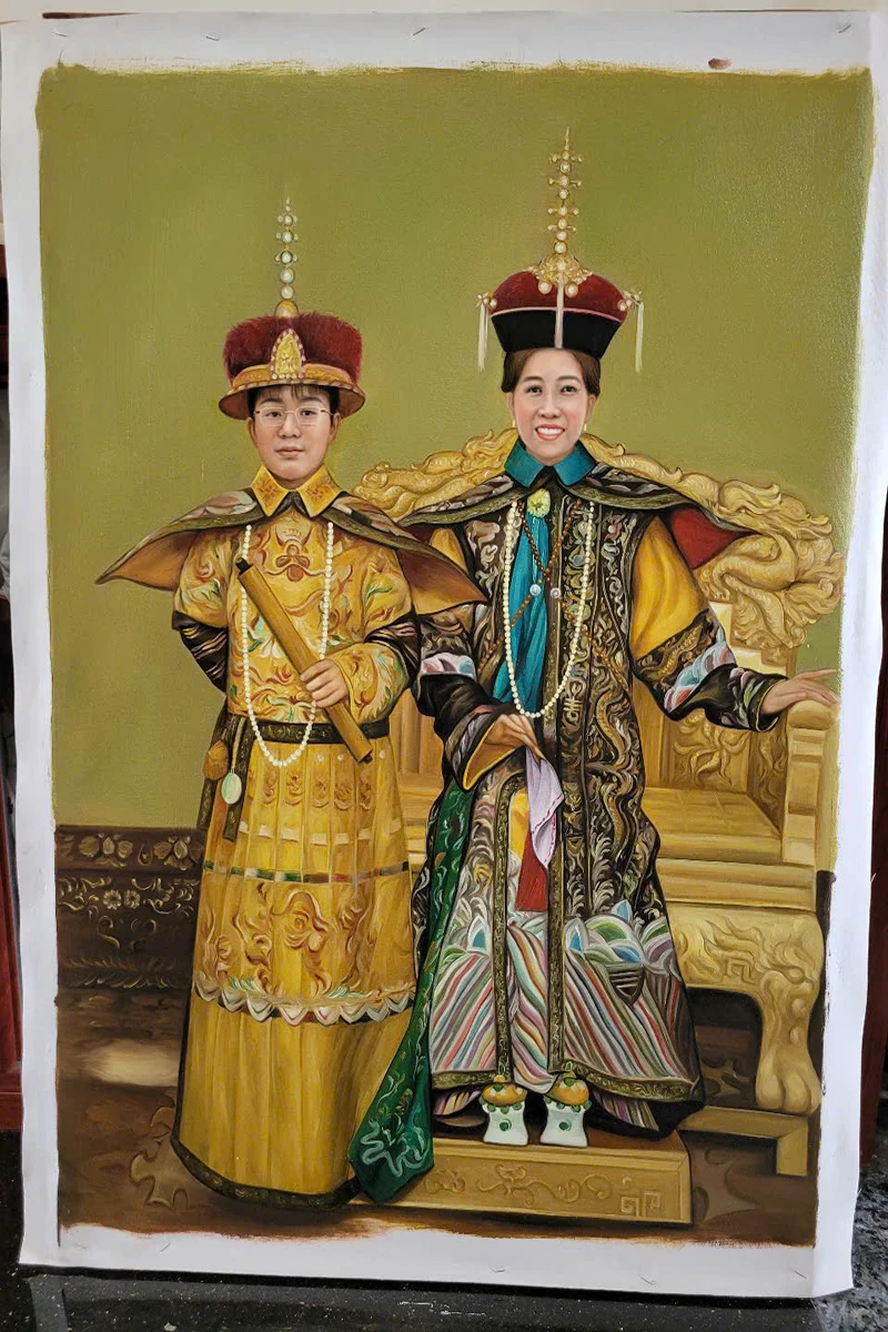 vẽ chân dung theo yêu cầu