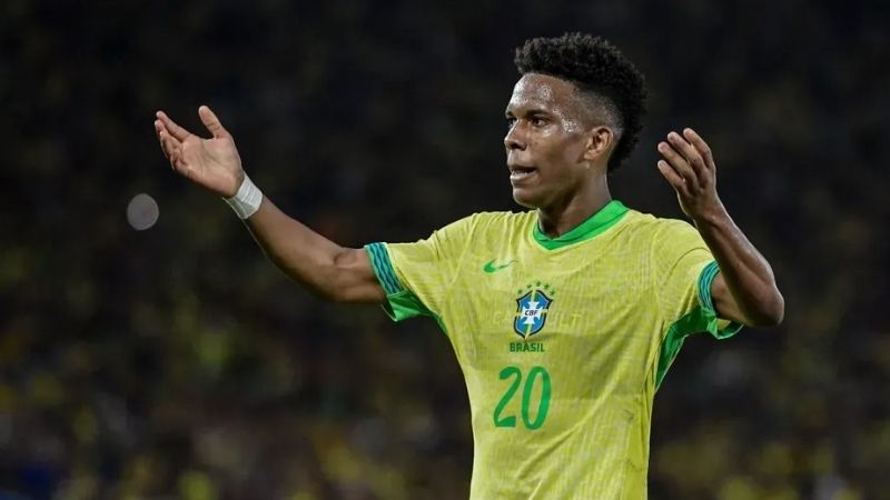 Estêvão ghi bàn cho tuyển Brazil