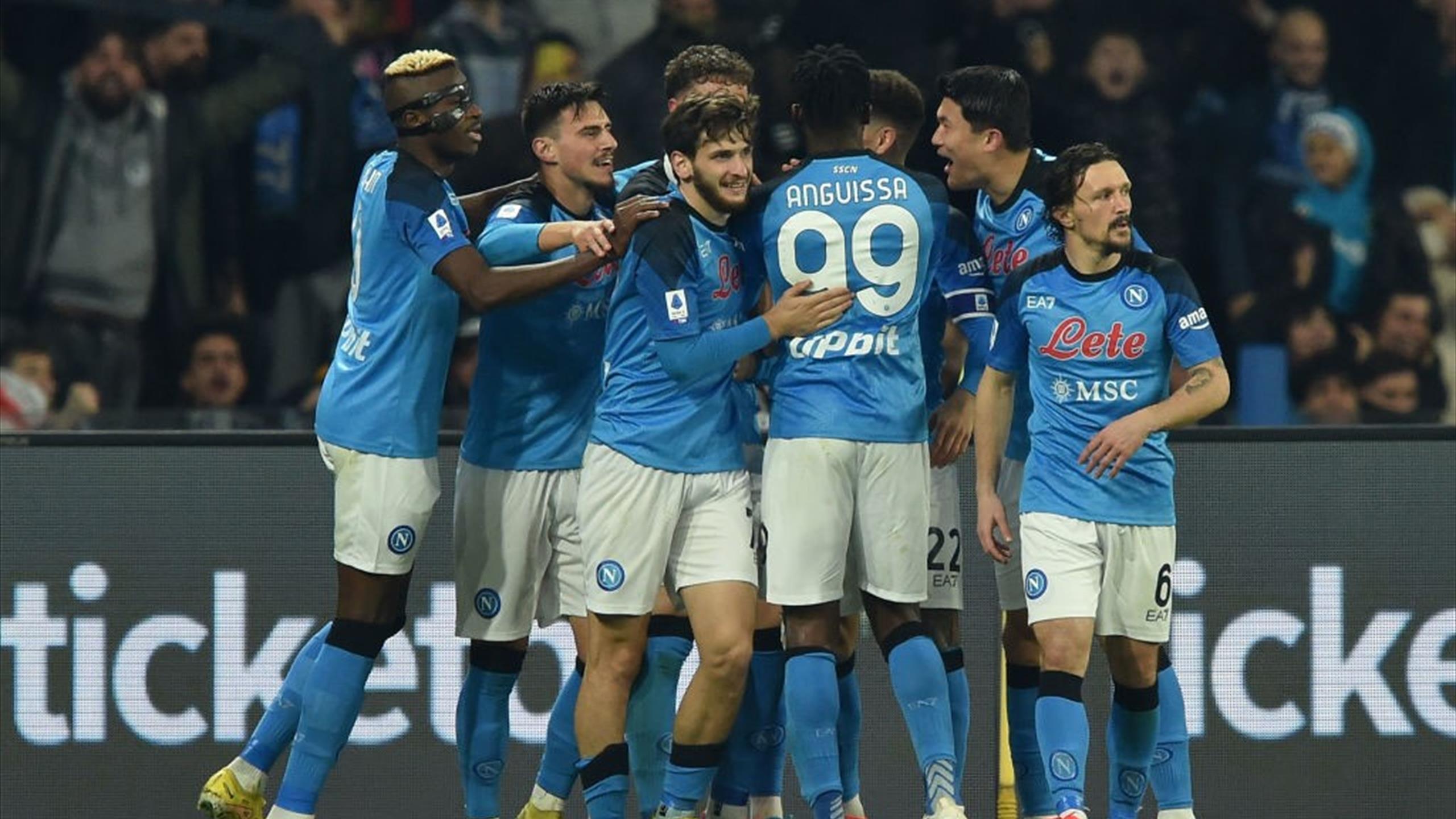 Đội hình Napoli thi đấu tại Serie A