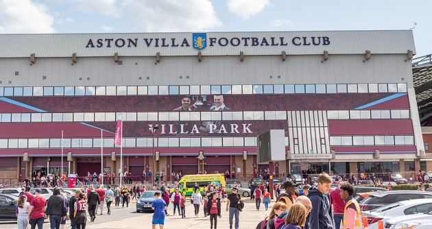 Toàn cảnh sân vận động Villa Park nhìn từ trên cao