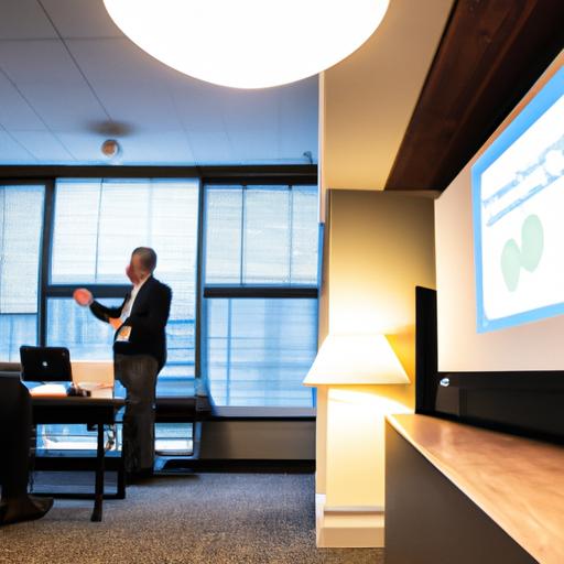 Sử dụng máy chiếu trong phòng họp