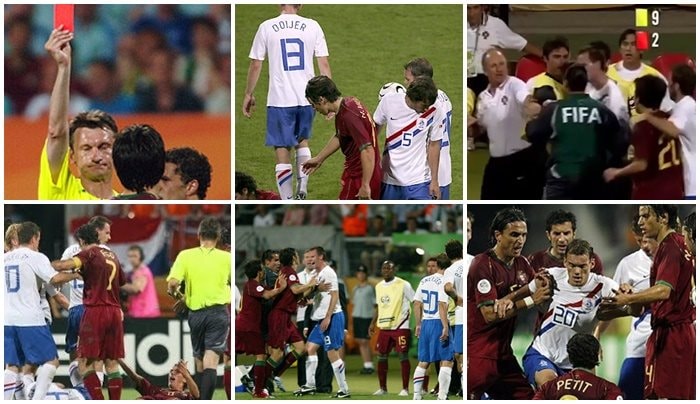 Những trận đấu với cái đầu nóng và "cơn mưa" thẻ của bóng đá thế giới